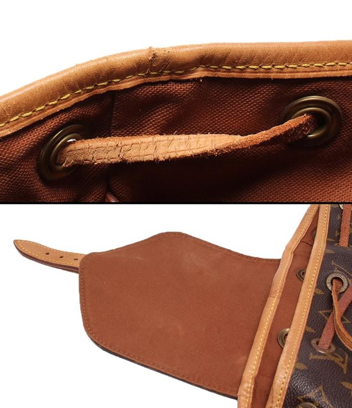 Louis Vuitton Backpack Montsouris MM Monogram Ation. Scuffs. And Dirt.