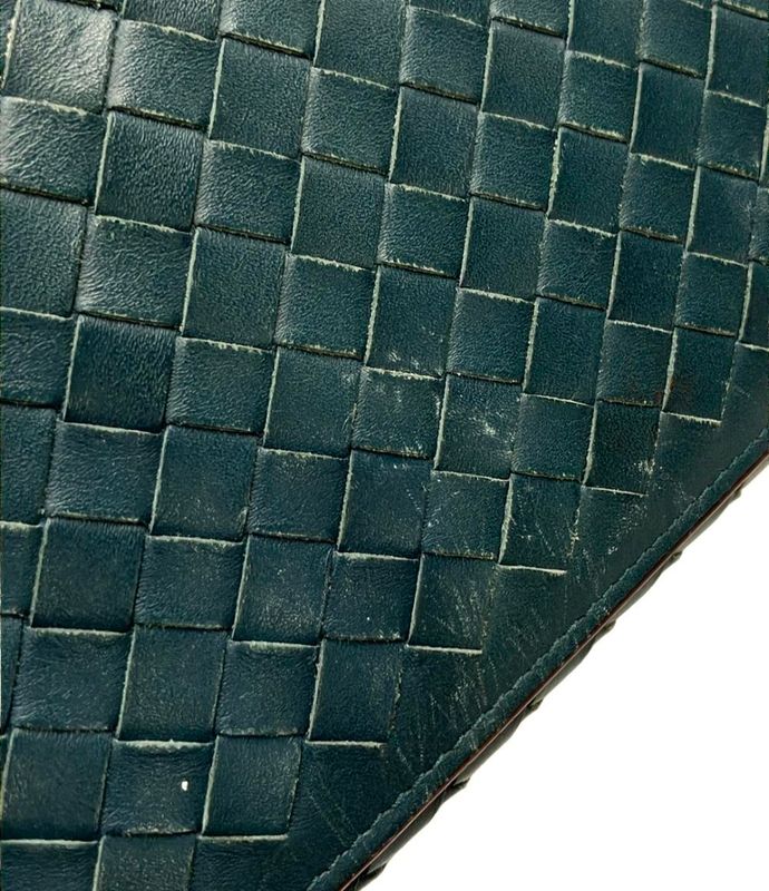 Bottega Veneta Wallet Intrecciato Continental Green