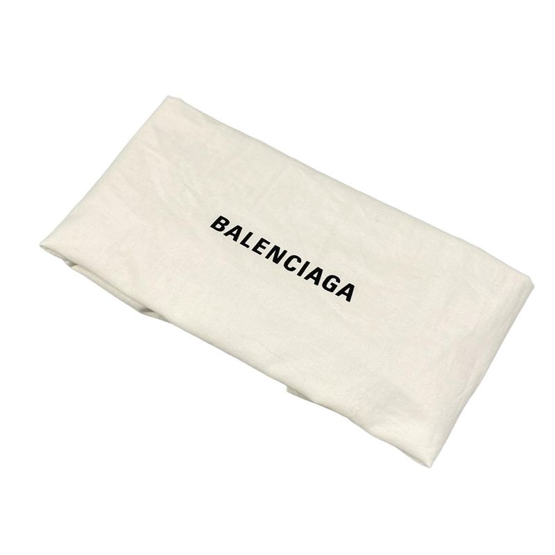 Balenciaga Shoulder Bag Navy Pochette Black Leather