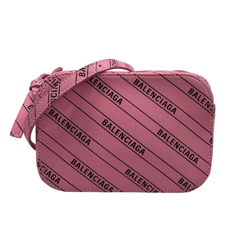 Balenciaga Shoulder Bag Everyday XS Pink Black Leather X