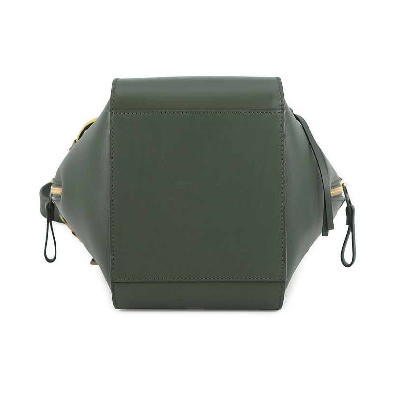 Loewe Handbag Hammock Compact Leather 2-Way Green Yellow