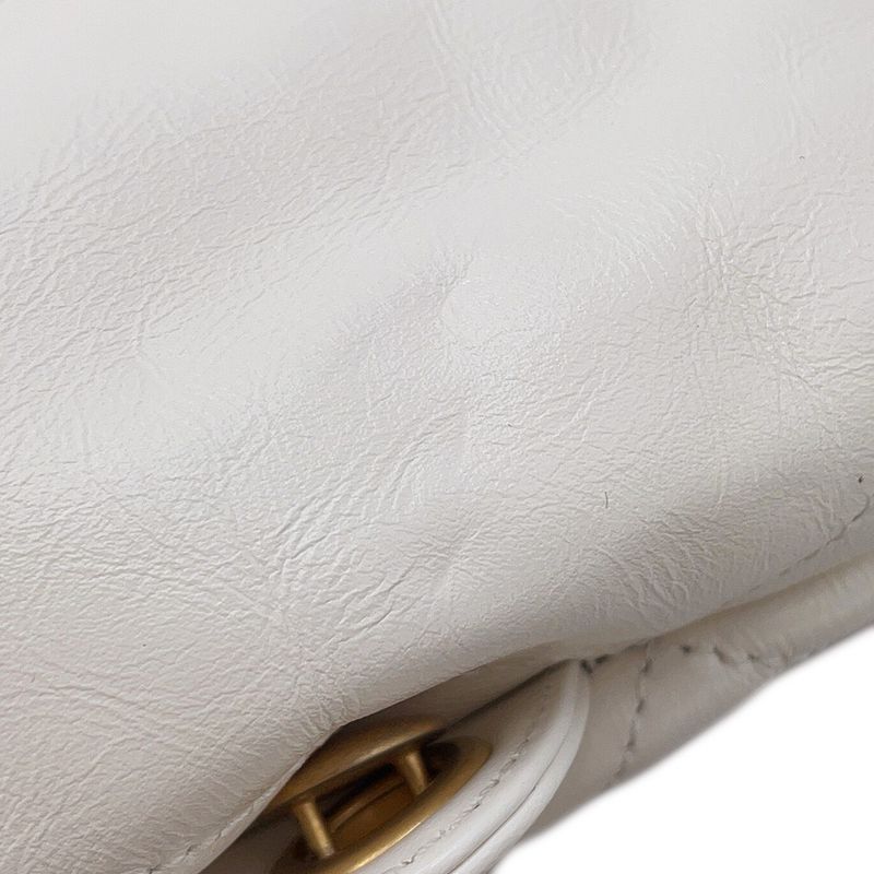 Chanel Backpack 22 Large Leather White