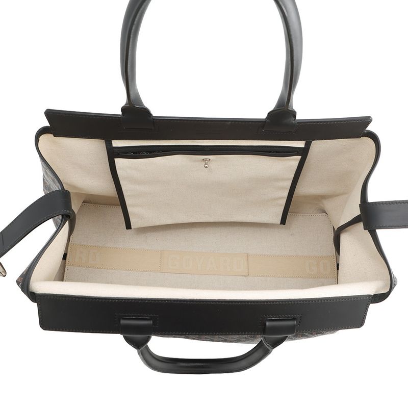 Goyard Tote Belle Chasse MM Leather Black