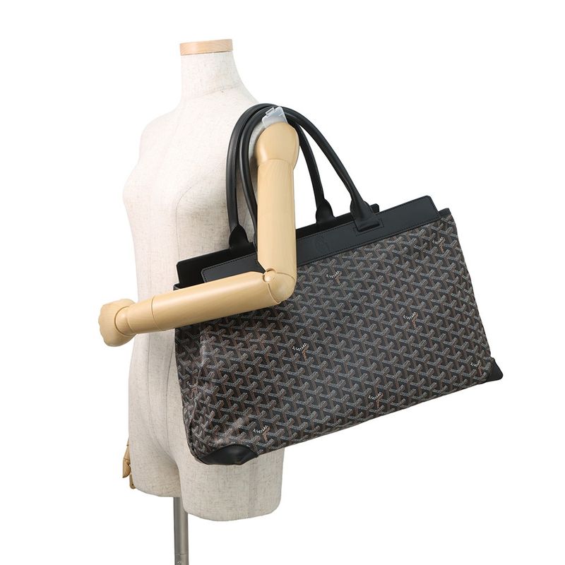 Goyard Tote Belle Chasse MM Leather Black
