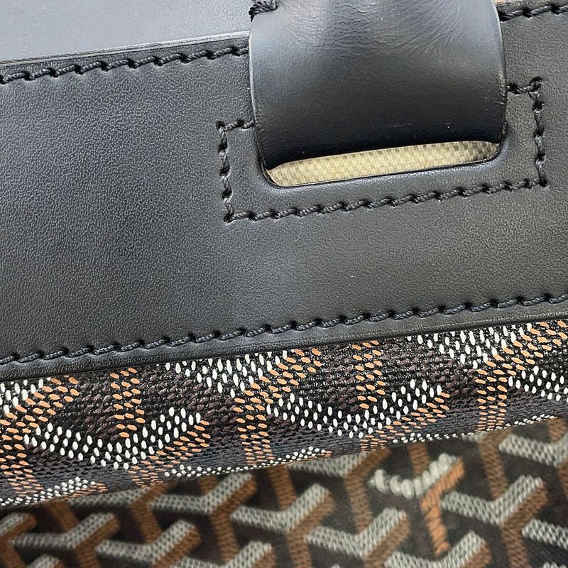 Goyard Tote Belle Chasse MM Leather Black