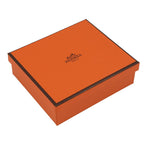Hermes Card Case Medallion Etoupe Silver Chevre Sham Kira