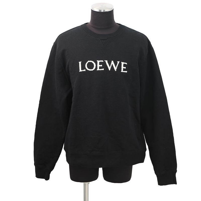 Loewe Sweatshirt Logo Embroidery Regular Fit XXL Black White