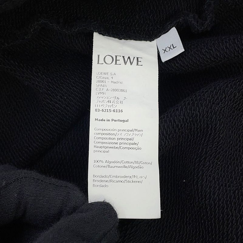 Loewe Sweatshirt Logo Embroidery Regular Fit XXL Black White