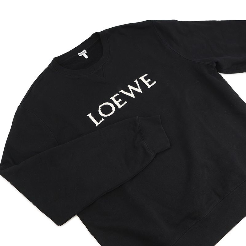 Loewe Sweatshirt Logo Embroidery Regular Fit XXL Black White