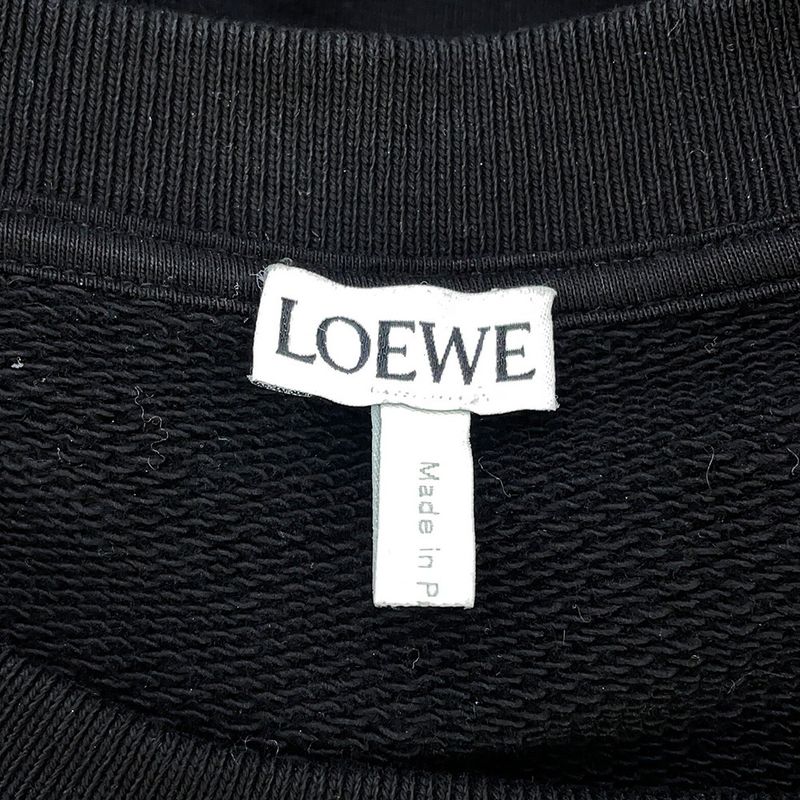 Loewe Sweatshirt Logo Embroidery Regular Fit XXL Black White