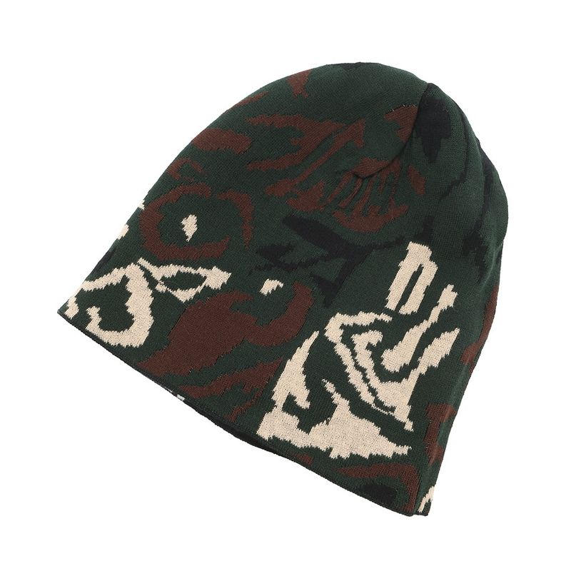 Louis Vuitton Knit Hat Beanie LV Fit Black White Green