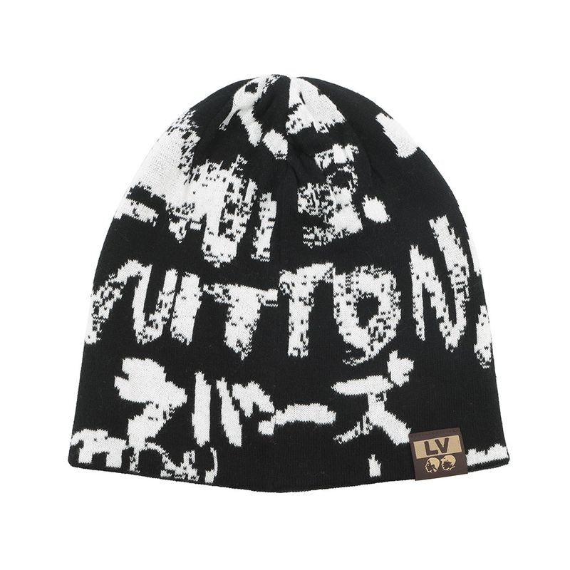 Louis Vuitton Knit Hat Beanie LV Fit Black White Green
