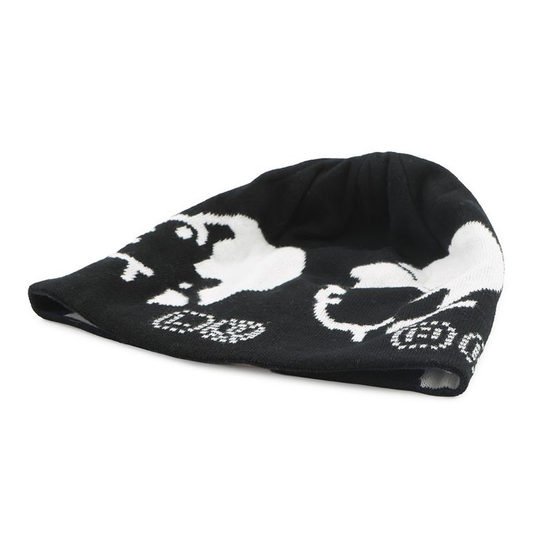 Louis Vuitton Knit Hat Beanie LV Fit Black White Blue