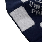 Louis Vuitton Knit Hat Beanie LV Fit Black White Blue