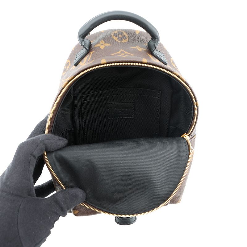 Louis Vuitton Backpack Monogram Palm Spring Mini Noir Black