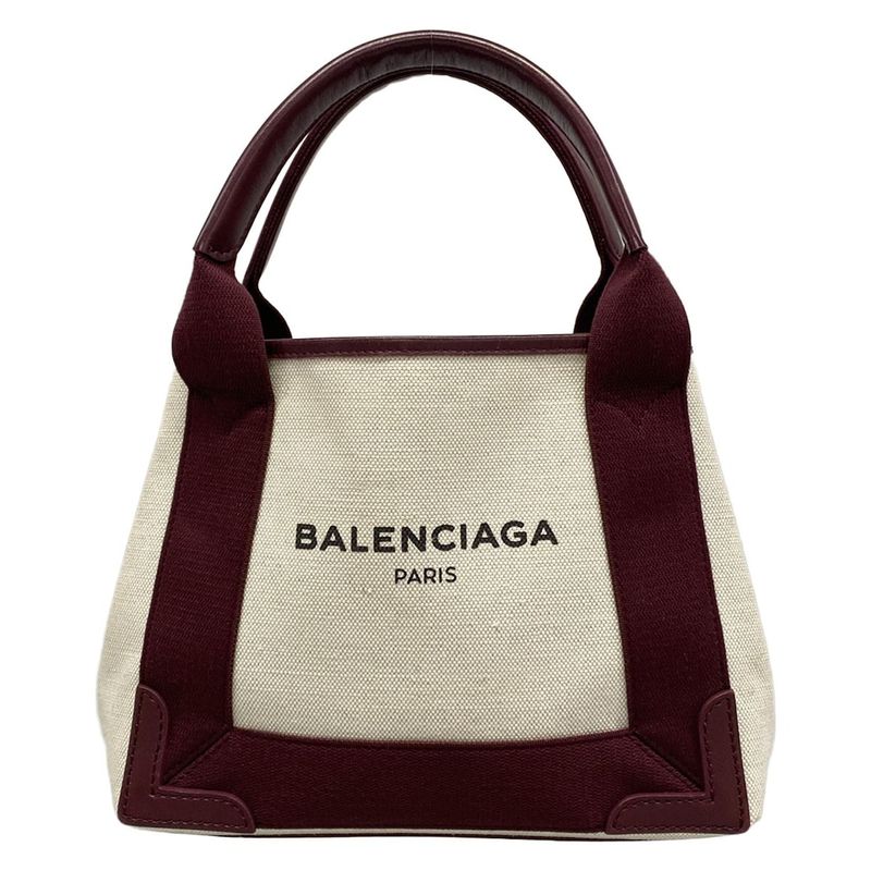 Balenciaga Tote Navy Cabas XS Ivory Gold Leather X Bold