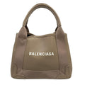 Balenciaga Tote Navy Cabas XS Grey Leather Greige