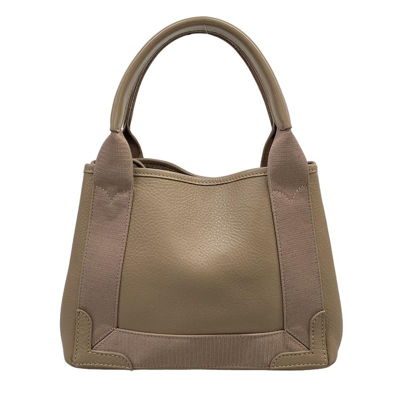 Balenciaga Tote Navy Cabas XS Grey Leather Greige