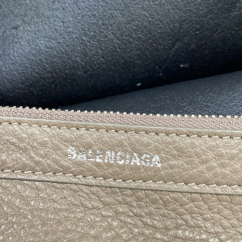 Balenciaga Tote Navy Cabas XS Grey Leather Greige