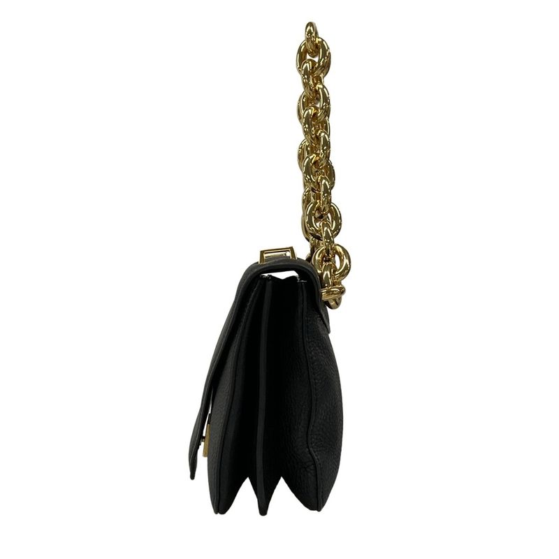 Bottega Veneta Handbag Mount Black Chain Handle Leather