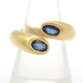 Cartier Ring 51 Ellipse Dedicated 18K Yellow Gold Sapphire