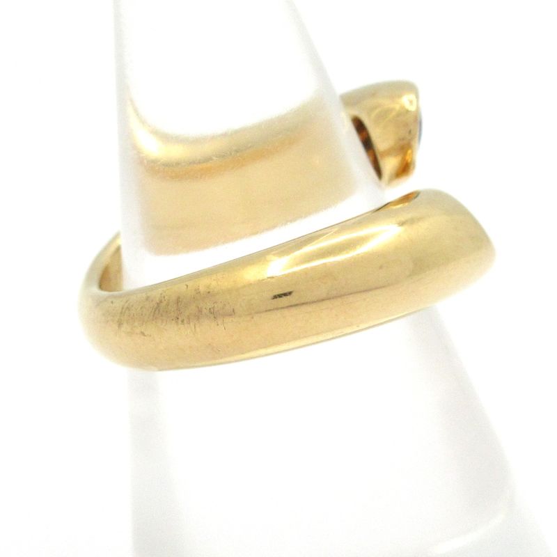 Cartier Ring 51 Ellipse Dedicated 18K Yellow Gold Sapphire