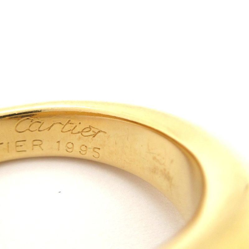 Cartier Ring 51 Ellipse Dedicated 18K Yellow Gold Sapphire