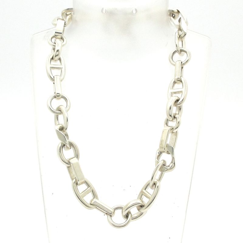 Hermes Necklace PM Silver 31 Frames