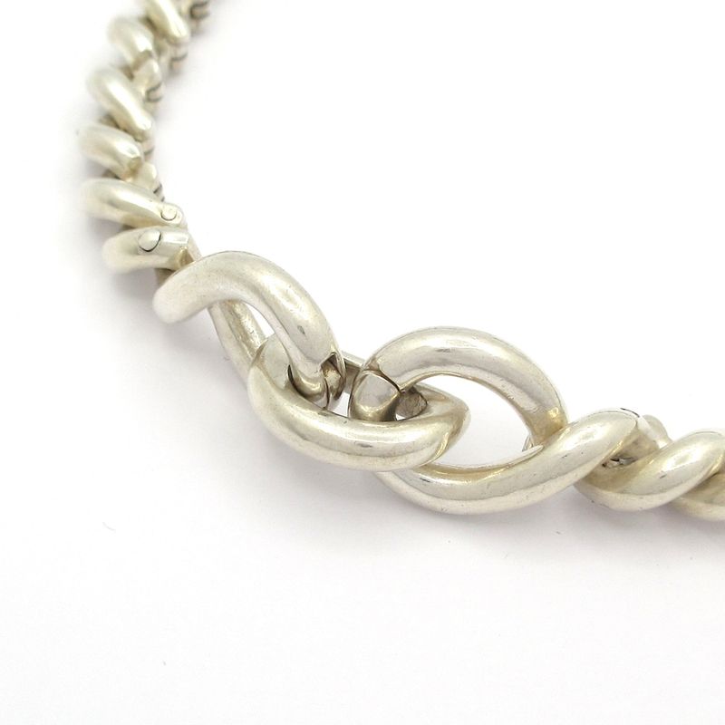 Hermes Necklace Torsade Silver