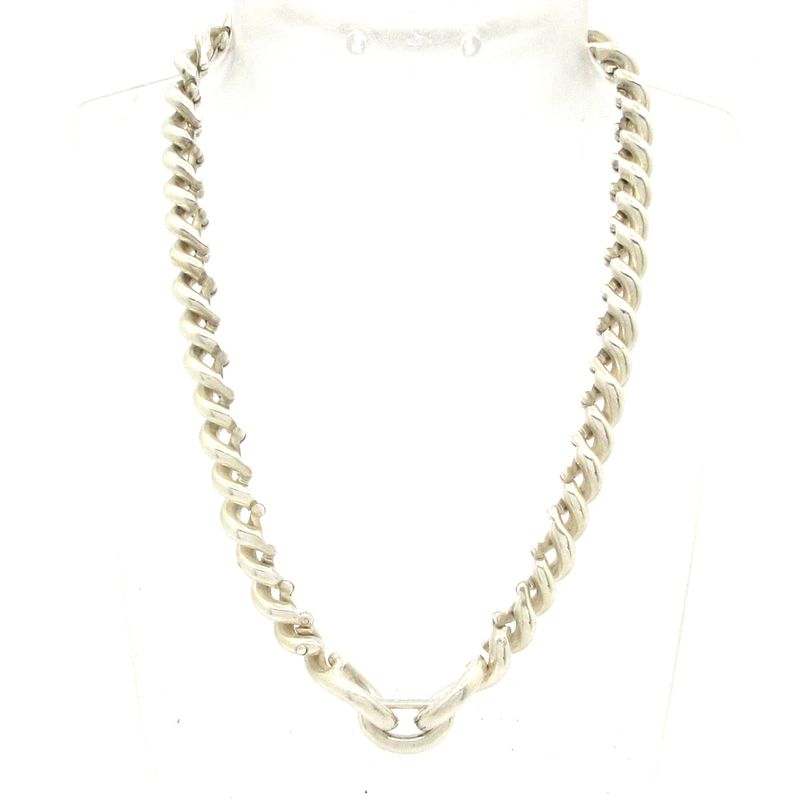 Hermes Necklace Torsade Silver
