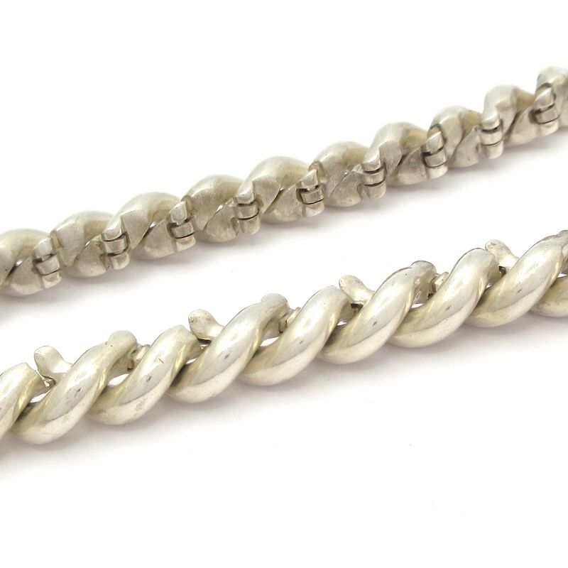 Hermes Necklace Torsade Silver
