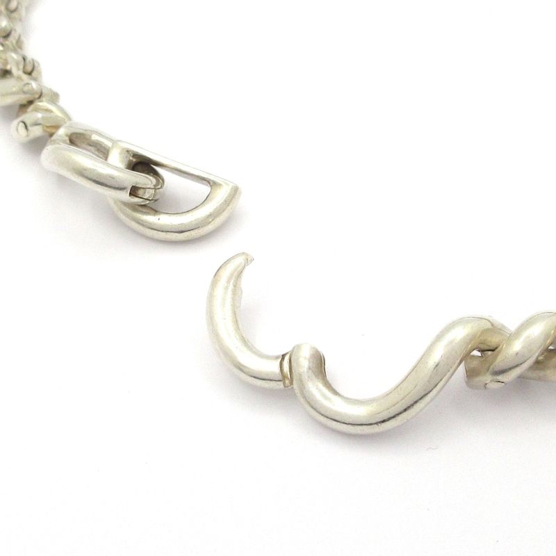 Hermes Necklace Torsade Silver