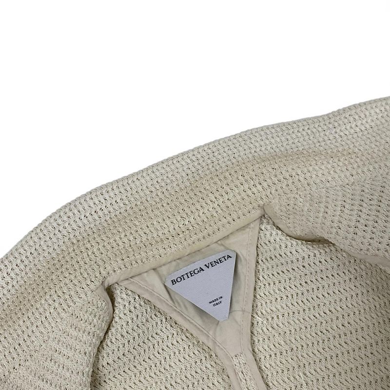 Bottega Veneta Jacket 40 M Ivory Knit Spring Autumn Cotton