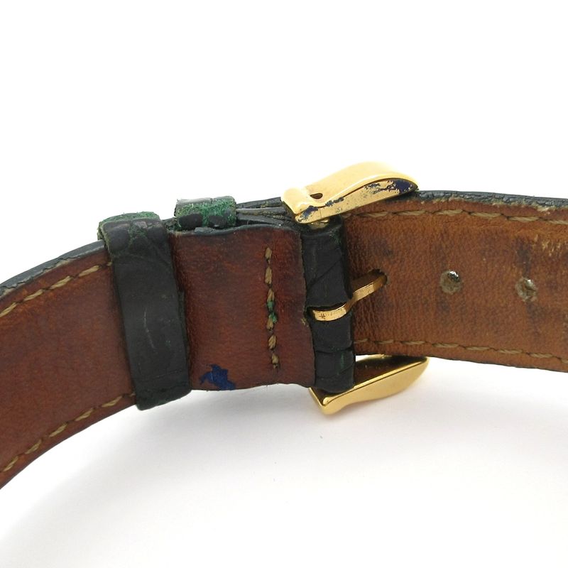 Cartier Watch Must Tank Vermeil 925 Leather Ivory