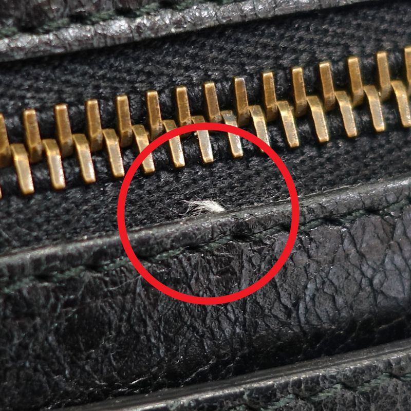 Balenciaga the Town Handbag 2-Way Leather Black Gold