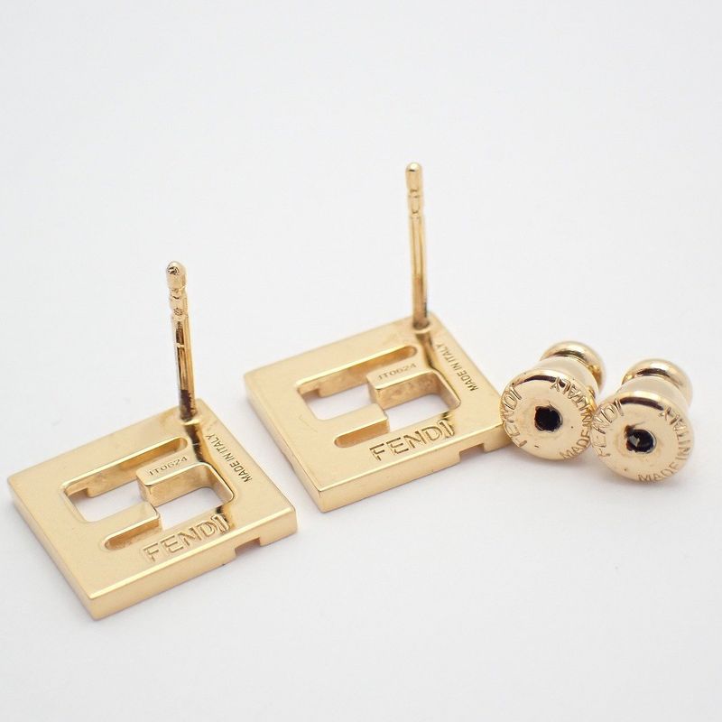 Fendi Forever Earrings Gold