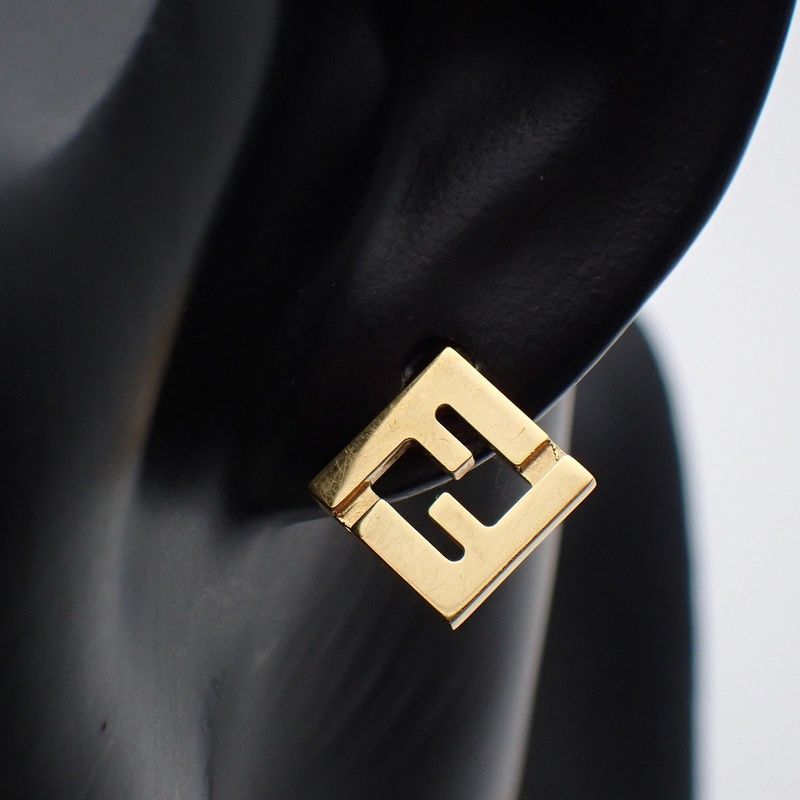 Fendi Forever Earrings Gold