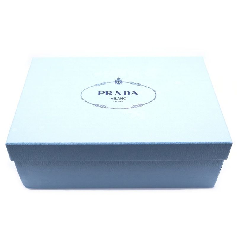 Prada Triangle Logo Brushed Leather Loafers Black Shoes