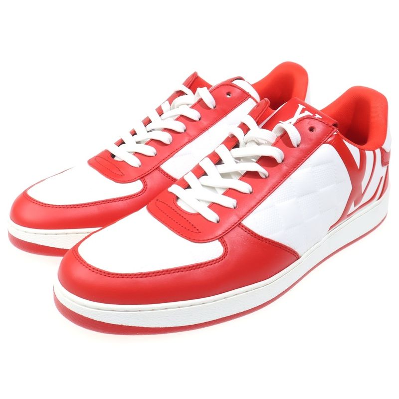 Louis Vuitton Rivoline Locut Shoes Sneakers Red