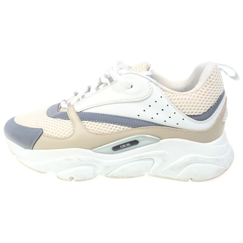 Dior Low Top Low Cut Sneakers White Beige 42.5