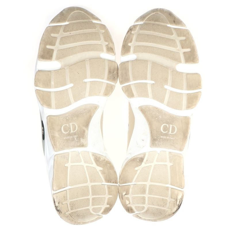 Dior Low Top Low Cut Sneakers White Beige 42.5