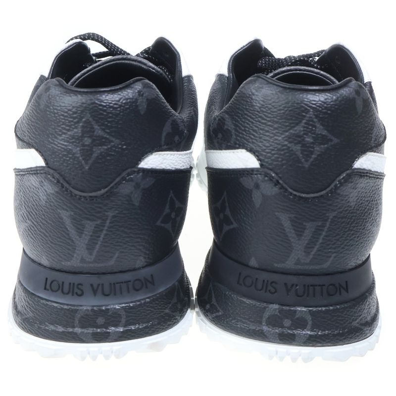Louis Vuitton Run Away Sneakers Monogram Low Cut Black White