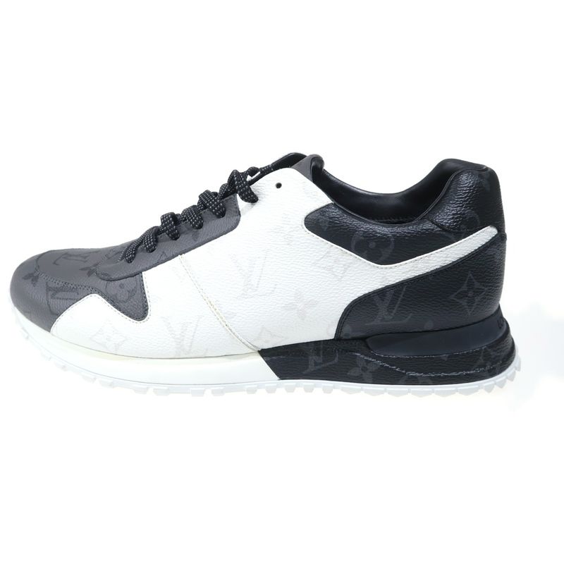 Louis Vuitton Run Away Sneakers Monogram Low Cut Black White