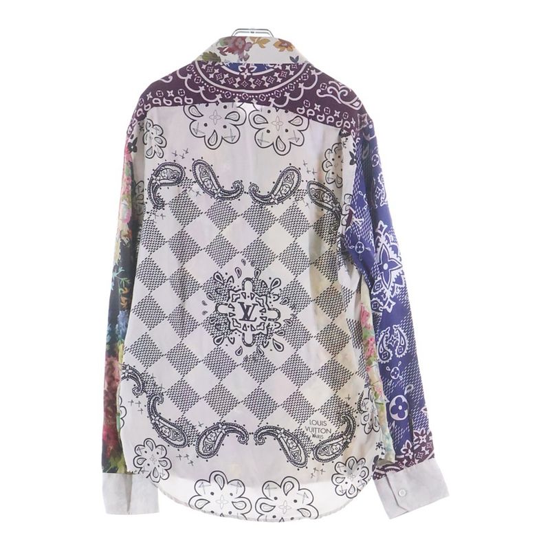 Louis Vuitton Monogram Flower Silk Shirt Multi