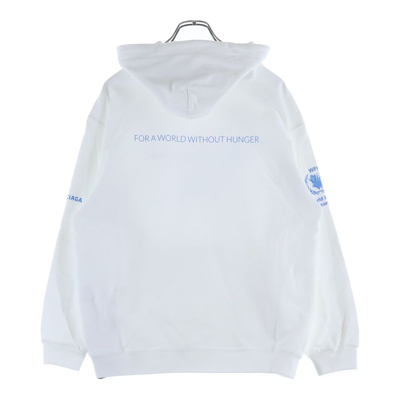Balenciaga World Food Program Hoodie Logo Print Pullover Sweater
