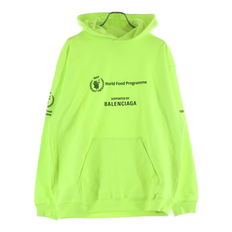 Balenciaga World Food Program Hoodie Logo Print Pullover Sweater