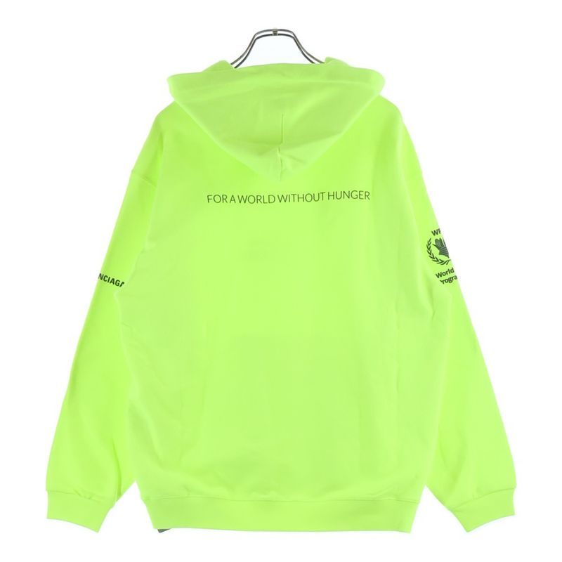 Balenciaga World Food Program Hoodie Logo Print Pullover Sweater