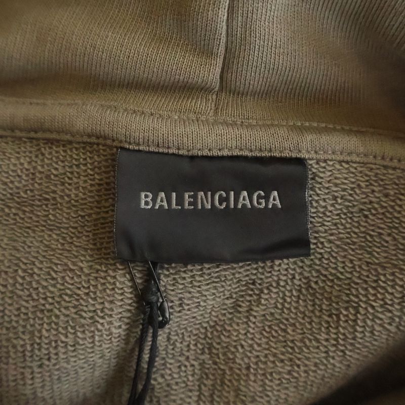 Balenciaga World Food Program Hoodie Logo Print Pullover Sweater