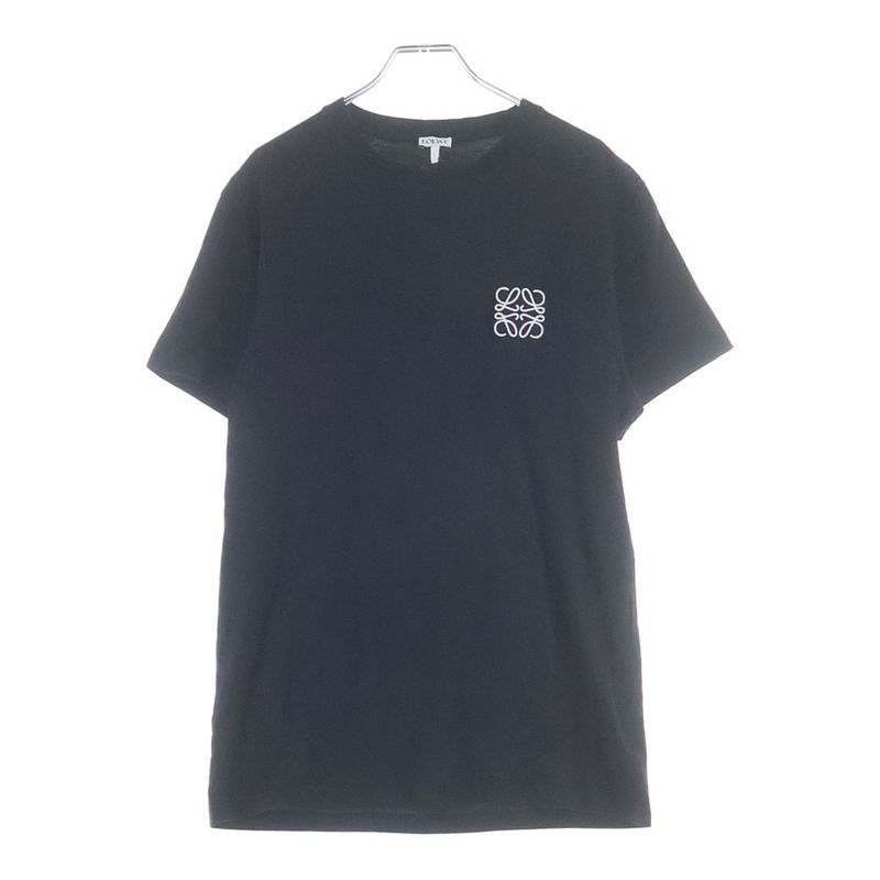 Loewe Anagram Embroidery Short Sleeve T-Shirt Black