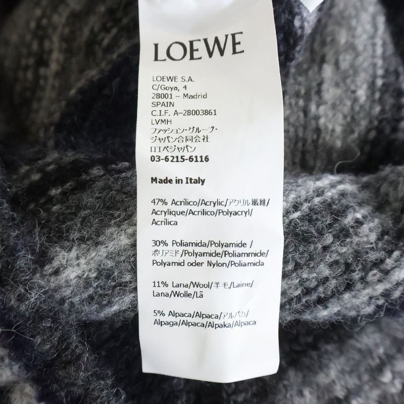 Loewe Jacquard Sweater Gray